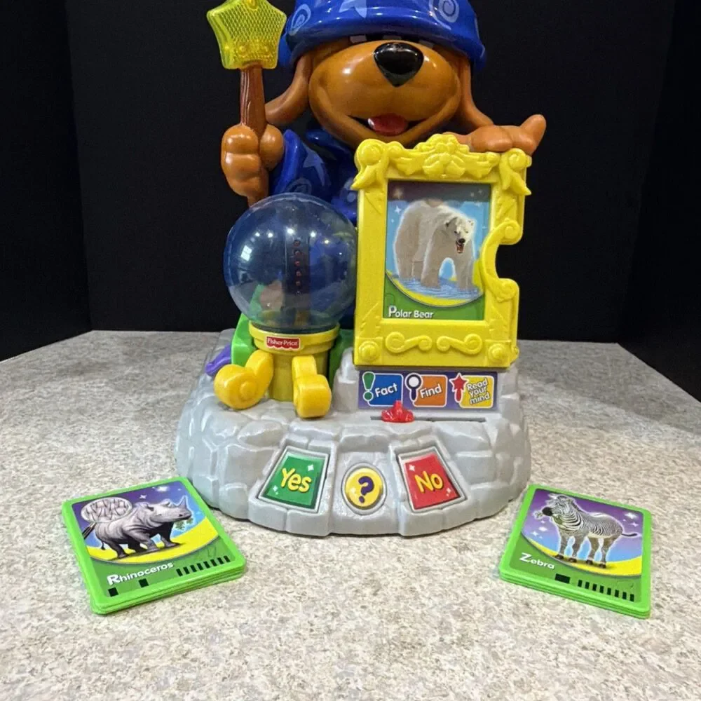 Quizard, The Learning Wizard Fisher-Price Includes 8 Cards Great Sounds Works